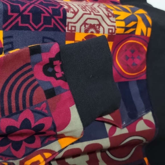 NWT Adidas Hoodie Colorful Graphic AOP Medium patchwork allover print. - Picture 3 of 9